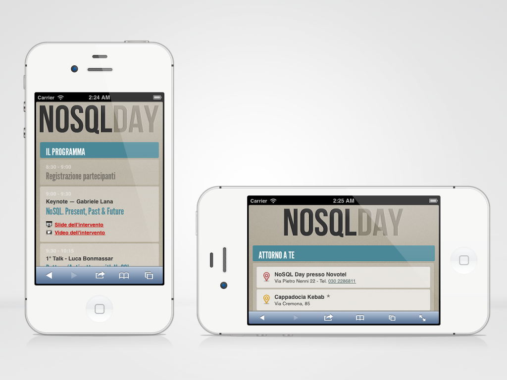 NoSQL Day responsive website