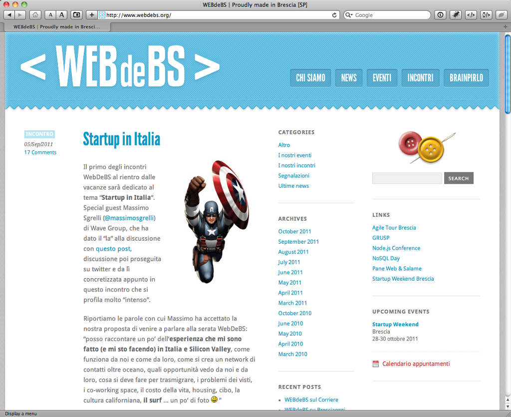 WEBdeBS association website
