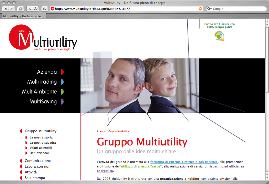 Multiutility website v. 1.0