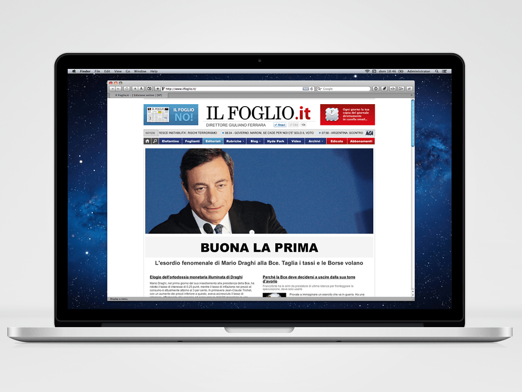Il Foglio Quotidiano website