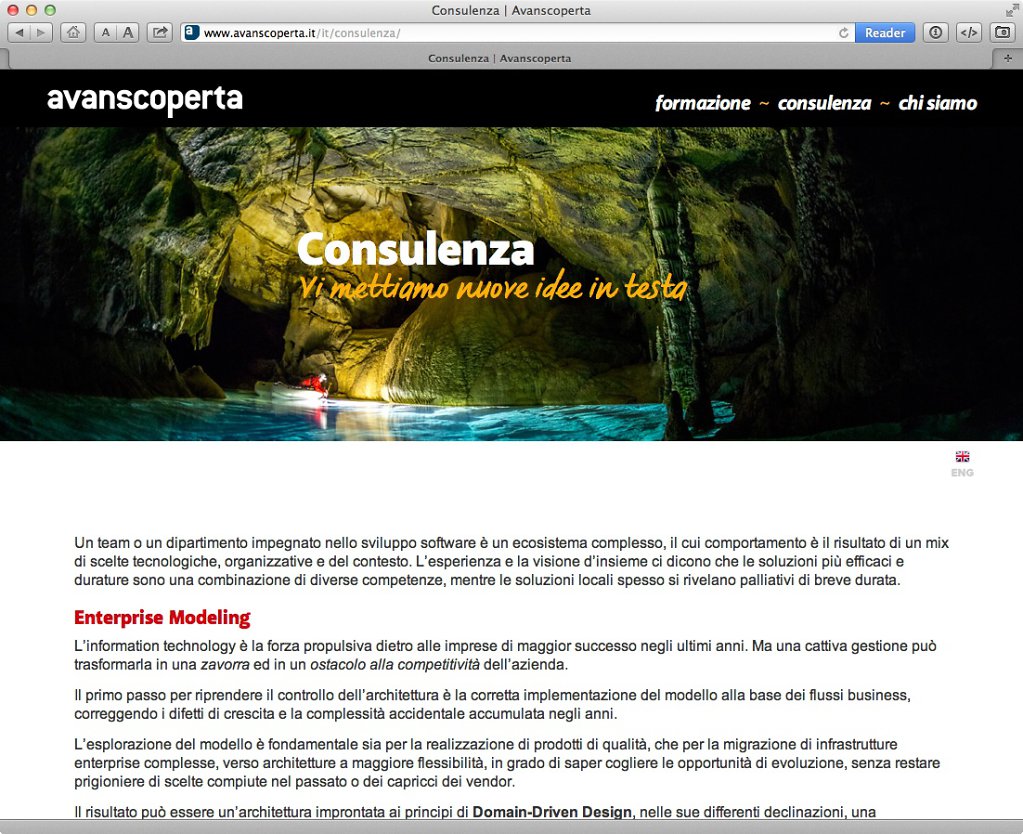 Avanscoperta website