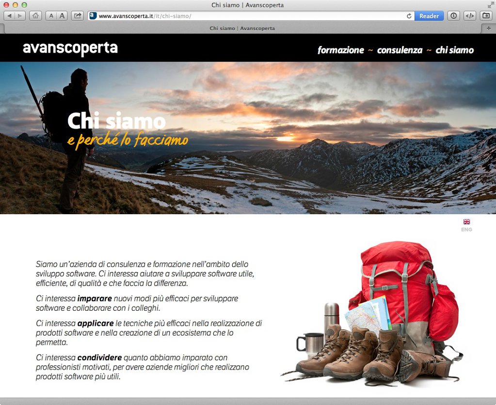 Avanscoperta website